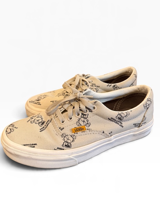 Shoes - Vans Era World Code Teddy Bear Earth Day Sneakers Oatmeal Cream Unisex